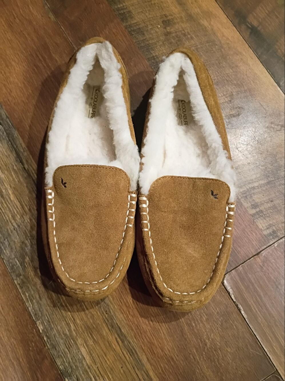 Koolaburra Chestnut Suede Moccasin Slippers